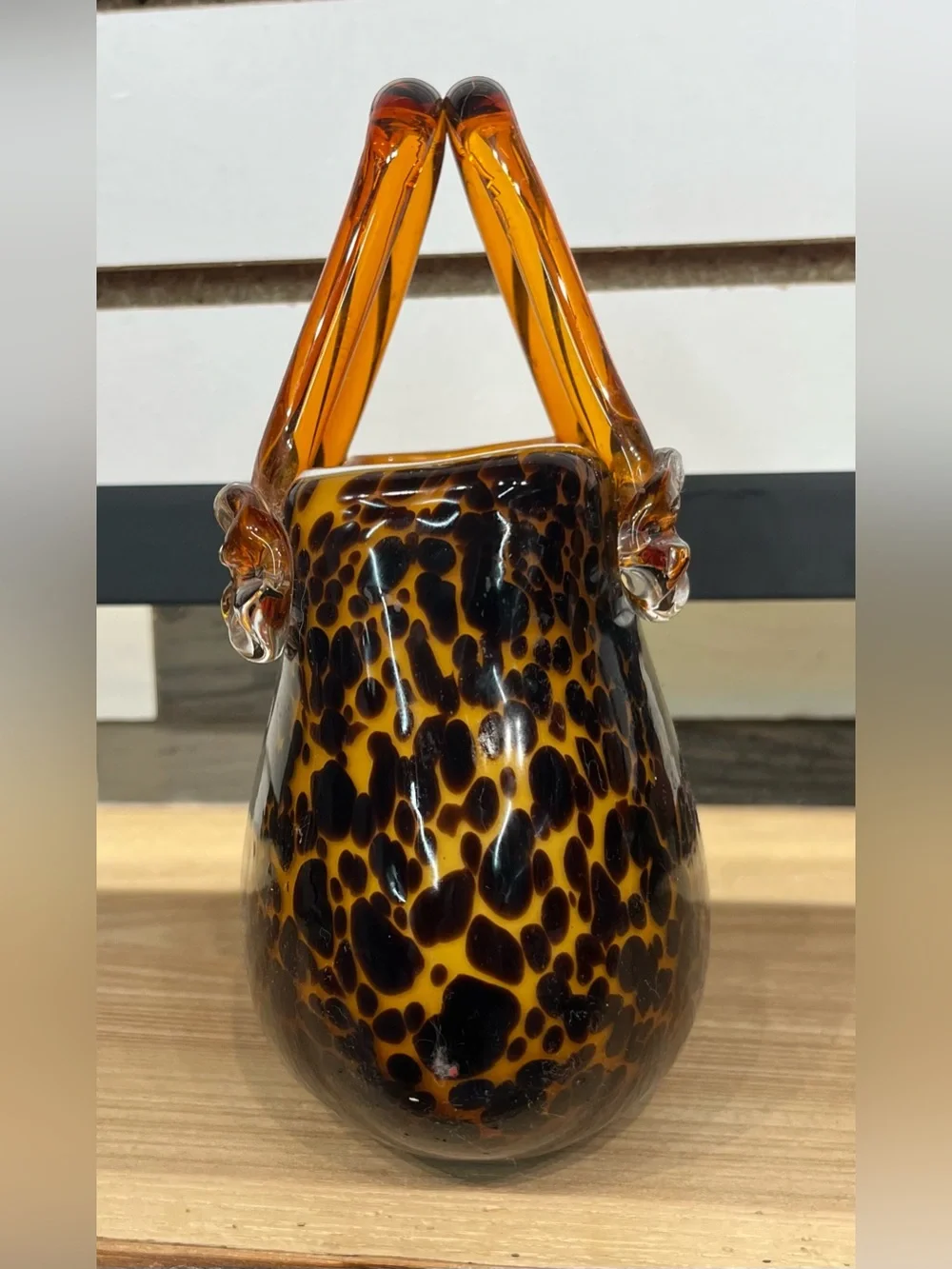 Vintage Murano style art glass purse